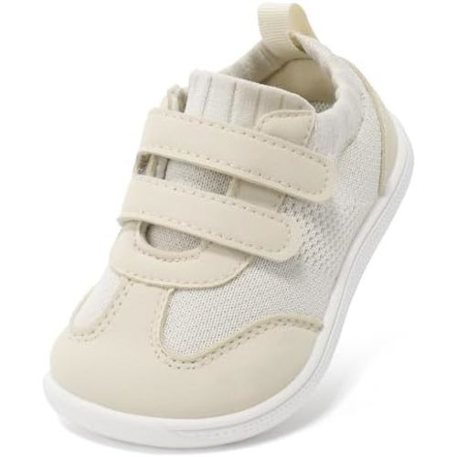 STQ KIDS Toddler Wide Toe Box Barefoot Shoes Boys Girls Sneaker Tennis Sneakers Breathable Non-Slip First Walking Shoe School Activities