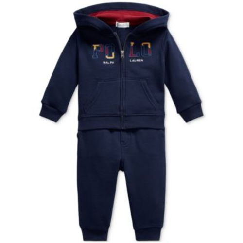 Baby 2-Pc. Full-Zip Fleece Hoodie & Pants Set