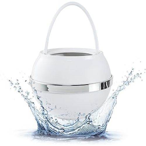 Crystal Quest White Bath Ball Water Filter – Reduces Contaminants for Softer, Smoother Skin - BPA Free