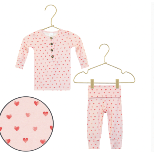 Hearts Miley Top + Bottoms