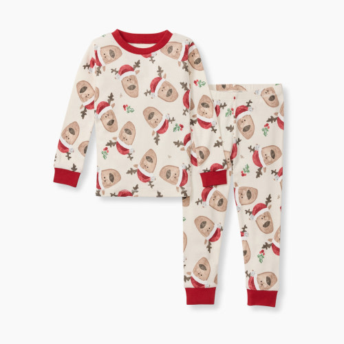 Burt's Bees Baby Toddler Guide My Sleigh Matching Family Pajama Set - 3 Toddler