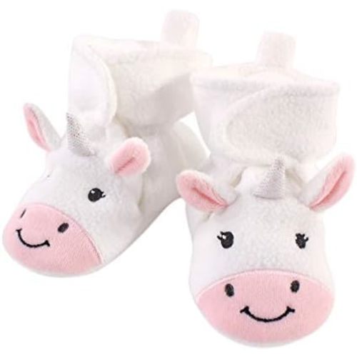 Hudson Baby Unisex-Child Cozy Fleece Booties Winter Accessory Set