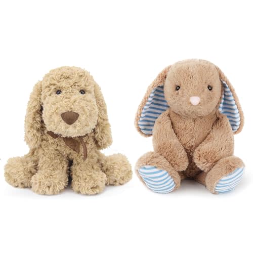 WEIGEDU Goldendoodle Stuffed Dog and Stuffed Bunny Plush Toys
