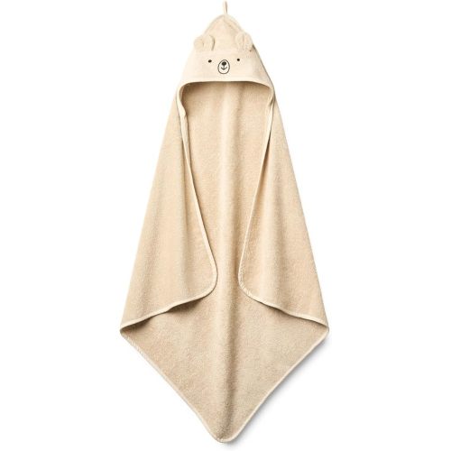 Baby Hooded Towel – Organic Cotton Baby Bath Towels – Baby Towels, Baby Bath Towels for Baby Boy, Baby Girl, 32" x 32" Super-Soft and Absorbent Baby Towels for Newborn (Bear - Fog)