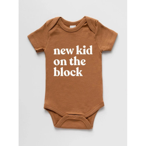 Colored Organics New Kid On The Block Short Sleeve Bodysuit