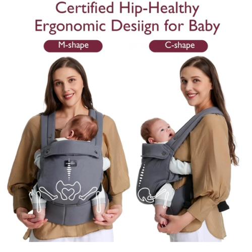 Momcozy Lightweight Baby Carrier Newborn to Toddler
