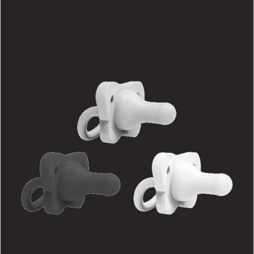 Dr. Brown's HappyPaci One-Piece Silicone Pacifier (3 Pack) - Black, Gray, White | Babylist Shop