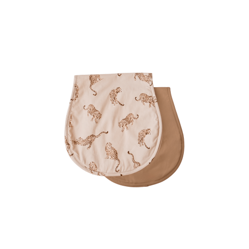 Burp Cloth 2 Pack | Queen of the Jungle & Chestnut