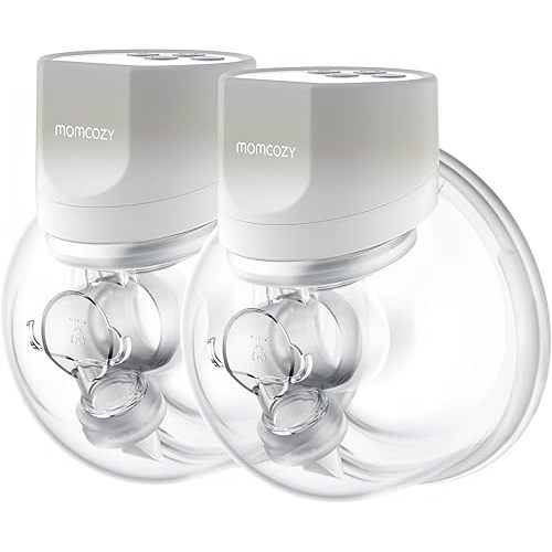 Momcozy Breast Pump Smart Display, 24mm, 2 Pack, Light Grey