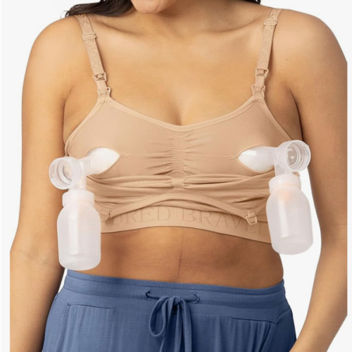 Kindred Bravely Sublime Pumping Bra Hands Free, Adjustable Pumping & Nursing Bra with EasyClip for All Breast Pumps