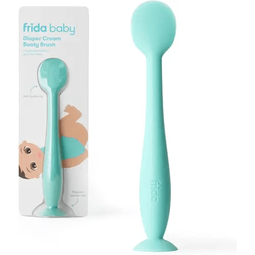 Frida Baby Diaper Cream Spatula, 100% Silicone Butt Spatula for Baby, Diaper Cream Applicator for Easy + Clean Use of Butt Paste & Diaper Rash Cream, BPA- Free, Teal