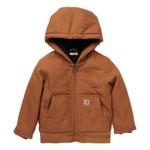 Baby Boys' Carhartt Canvas Insulated Hooded Active Jacket Hooded Canvas Jacket | SCHEELS.com