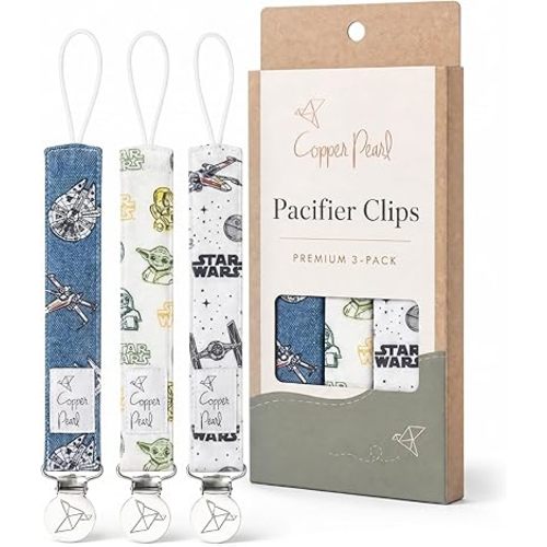 Binky Clip 3 Pack Set Tatooine™ by Copper Pearl