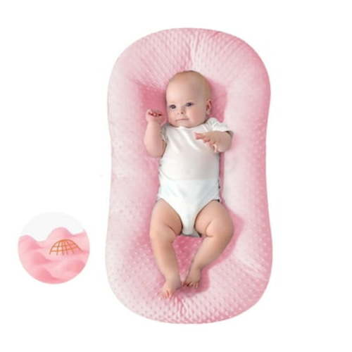 Lounger Pillow For Baby,3d Beanie Velvet Chaise Longue Pillow,Soft Cotton Breathable Kids Sleeper,Lounger Pillow Soft Breathable