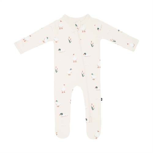Zippered Footie in Duck