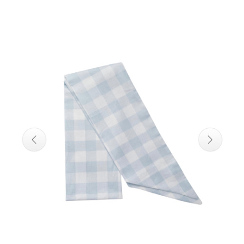 Wreath Sash - Blue Gingham – Nashville Bow Co.