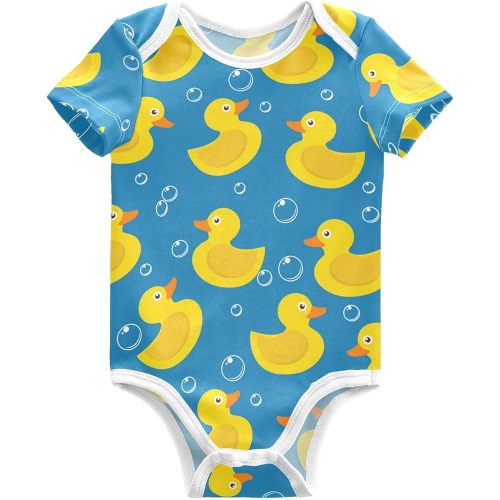 Baby Boy Girl Bodysuits Short Sleeve Unisex Newborn Outfit Clothes Bodysuit Romper for Babies 0-24 Months