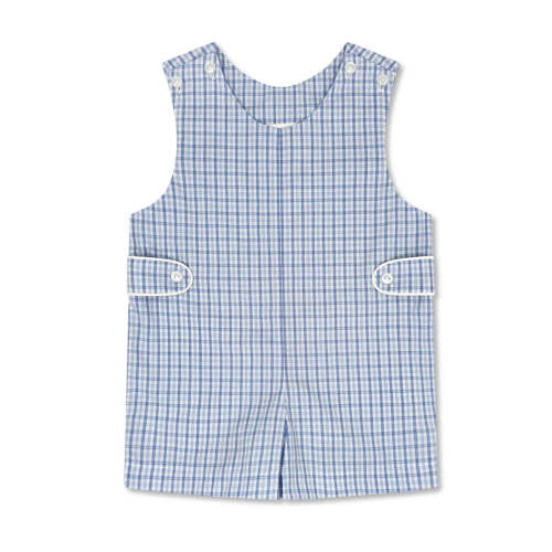 Jojo Mommy - Jefferson Jon Jon- Billings Blue Plaid (Size: 9M)