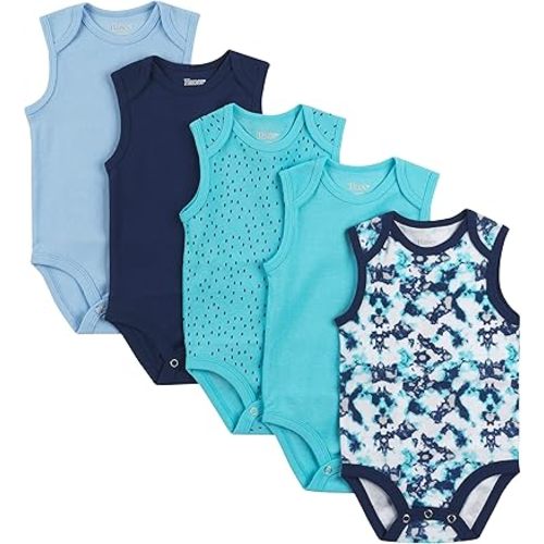 Hanes Baby and Toddler Ultimate Flexy Sleeveless Bodysuit (5 Pack)