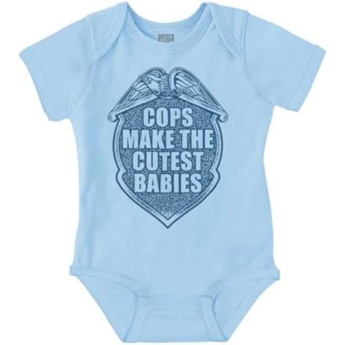 Brisco Brands Cops Make Babies Police Parents Baby Baby Romper Boys or Girls