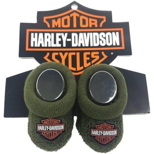 Harley-Davidson Baby Boys' Infant Cozy Knit Bootie Socks