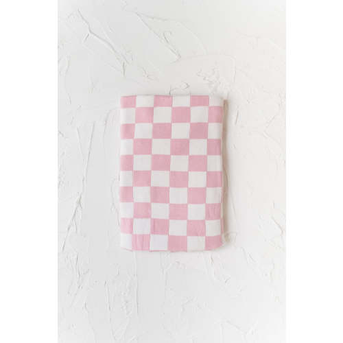 Knitted Blanket - Baby Pink