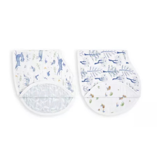 Muslin Reversible Burpy Bibs, 2 Pack