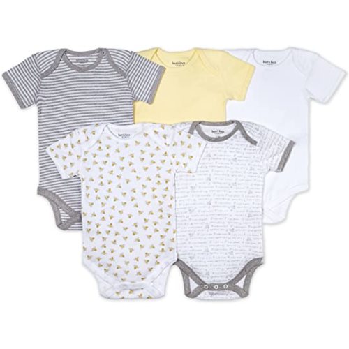 Burt's Bees Baby Unisex Baby Bodysuits, 8-pack Short & Long Sleeve One-pieces, 100% Organic CottonBodysuit