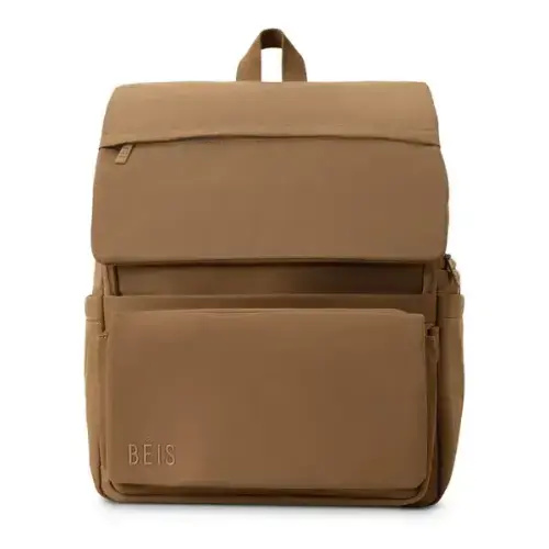 BÉIS 'The Ultimate Diaper Backpack' in Camel OR Black