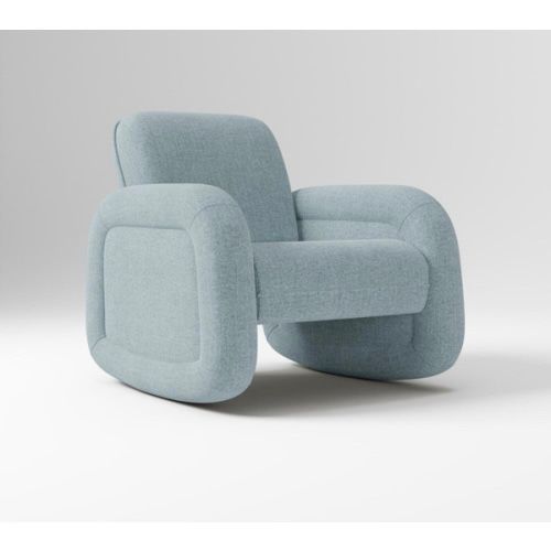 Bucatini Rocker - Denim Blue, Performance Distressed Velvet