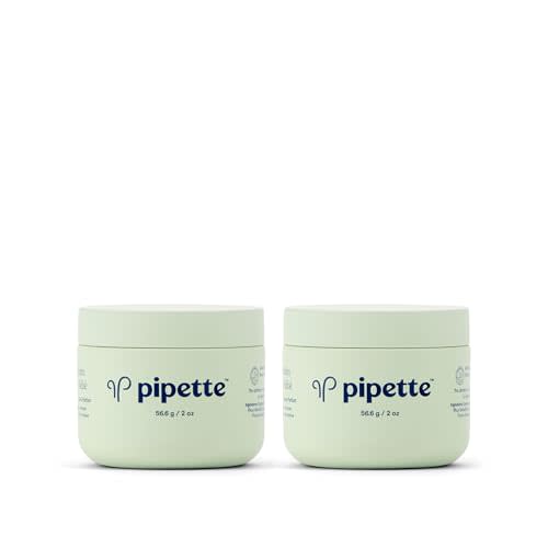 Pipette Baby Balm - Protects, Hydrates & Nourishes Sensitive Skin - Baby Essentials for Newborn with Renewable Plant-Derived Squalane, 2 oz (Pack of 2)