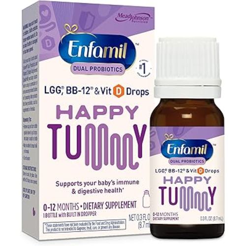 Enfamil Dual Probiotics Vitamin Drops, Supports Baby's Immune & Digestive Health*, 8.7mL Bottle