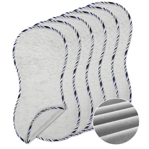 Timgle 6 Pcs 13 x 29 in Peanut Shape Changing Pad Liner Peanut Changing Pad Liner Portable Soft Washable Reusable Waterproof Easy to Clean(Gray)