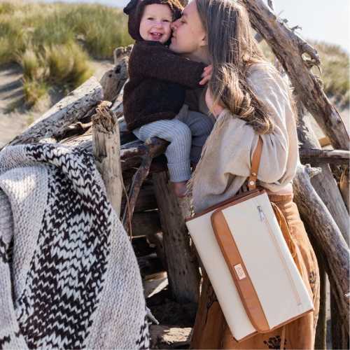 Portable Diaper Changing Pad | Non-Toxic + OEKO-TEX Certified | Stylish Baby Travel Mat | Foldable, Waterproof & Wipeable