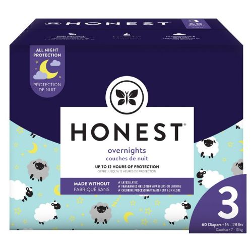 The Honest Company Clean Conscious Disposable Overnight Diapers - (Select Size and Pattern), Size: 3