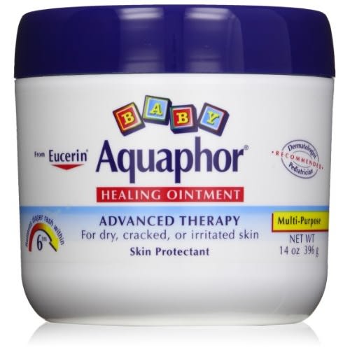 Aquaphor Baby Healing Ointment Advanced Therapy Skin Protectant for Chapped or Dry Skin, Drool Rash and Diaper Rash Ointment, 14 Oz Jar
