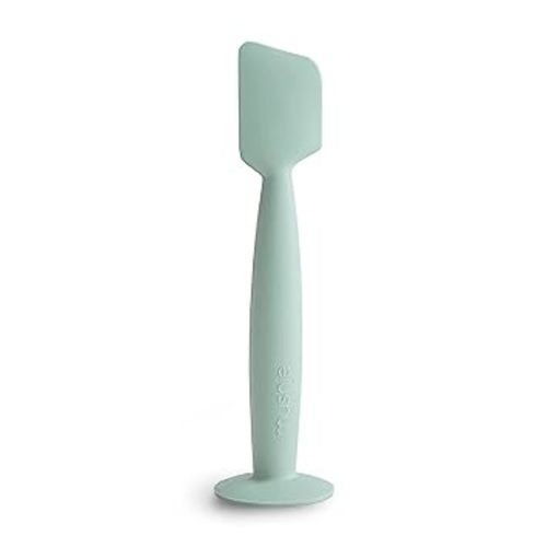 mushie Diaper Cream Applicator Soft Silicone with Suction Base (Cambridge Blue)