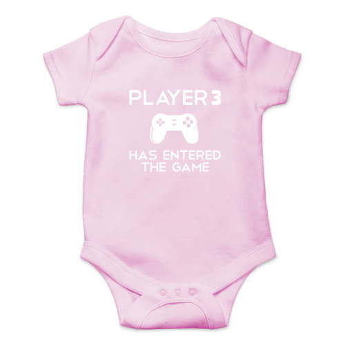 Player 3 Has Entered The Game - I'm a Gamer Like My Daddy - Cute One-Piece Infant Baby Bodysuit