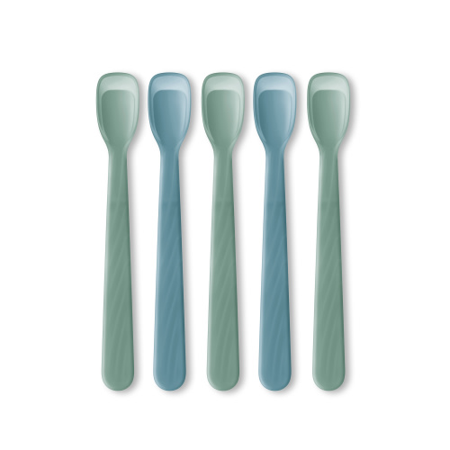 NUK Infant Rest Easy Soft Tip Baby Feeding Spoons, 5 Pack