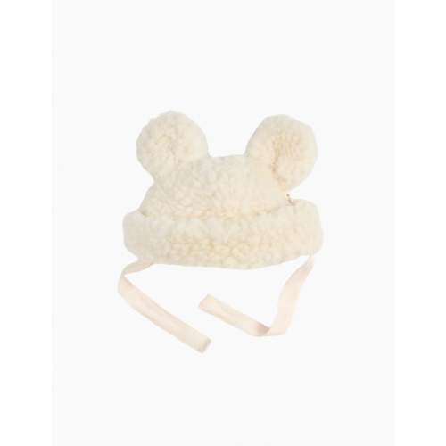 Merino Teddy Hat in Milk