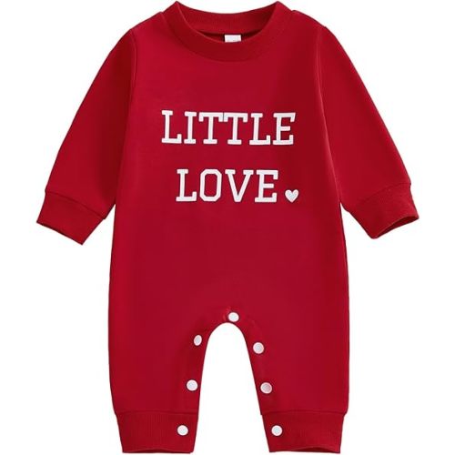 Newborn Baby Boy Christmas Outfit Infant Thanksgiving Romper Long Sleeve Bodysuit Jumpsuit Cute Fall Winter Clothes