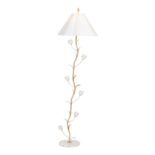 64in Flower Accented Marble Floor Lamp | Home | T.J.Maxx