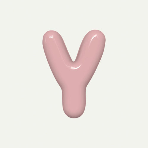Letter Y – handcrafted ceramic decor