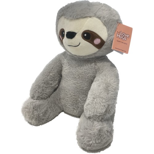 LoveHugs Weighted Stuffed Animals for Anxiety. 3.5lbs Gray Sloth Weighted Plush