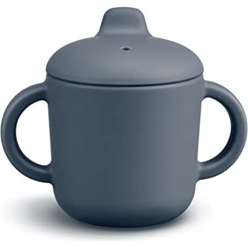 Sippy Cups for Baby 6 Months+,Silicone Sippy Cups Leak Proof 5oz,Microwavable Sippy Cups for 1+ year old (Gray)