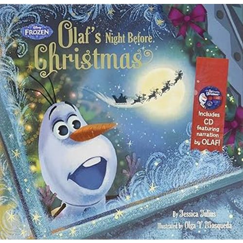 Frozen Olaf's Night Before Christmas Book & CD