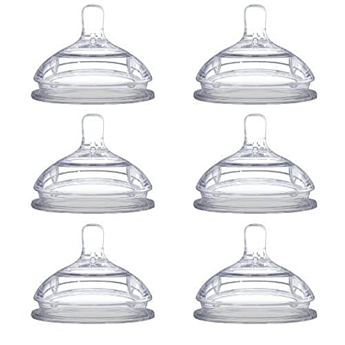 Comotomo Replacement Silicone Nipples, Fast Flow - 6 Pack