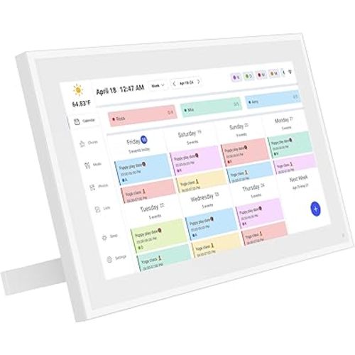 Digital Calendar, 10.1inch Smart WiFi Digital Calendar&Chore Chart, 1920 * 1080 IPS Touch Screen HD Display for Family Schedules, Share Moments Instantly from Anywhere