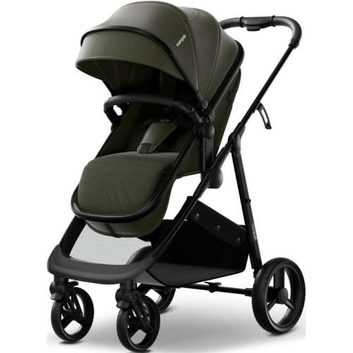 Mompush Wiz 2-in-1 Baby Stroller with Bassinet Mode, Reversible Seat and Large Canopy, Forest, 22.3LB, Unisex