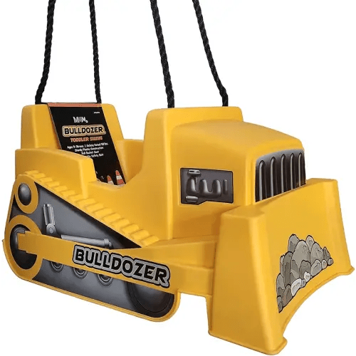 M & M Sales Enterprises Bulldozer Toddler Swing , Yellow
